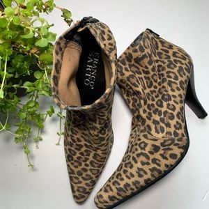 Franco Sarto Bootie Heel boots Leopard 8.5